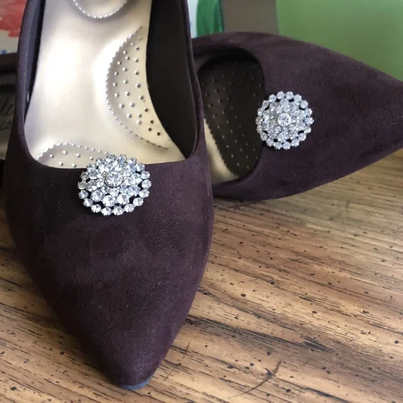 Vintage Shoe Clip-On Sparkling Jewelry - Picture 8 of 9